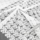 Destock 1.6m tissu dentelle broderie tulle brodé doux blanc largeur 68cm