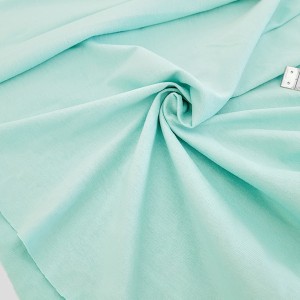Destock 1.38m tissu jersey coton simple face fin vert glacier largeur 160cm