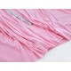Destock 0.8m tissu jersey coton double face fin rose largeur 150cm