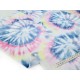 Destock 2m tissu jersey coton fin imprimé tie and dye largeur 176cm