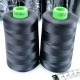 Destock lot de 2 cônes de fil mousse gunzetal gris foncé 5000m surjeteuse