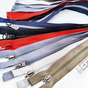 Destock 7 fermetures glissière zip séparable multicolore longueur 51-53cm