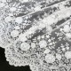 Destock 1m tissu dentelle broderie tulle brodé sequins haute couture écru largeur 137cm