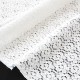 Destock 0.5m tissu dentelle coton doux fleuri écrue largeur 145cm