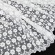 Destock 1.2m tissu broderie organza brodé souple écru largeur 136cm