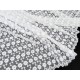 Destock 3m tissu broderie organza brodé souple écru largeur 136cm