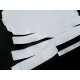 Destock lot 10.1m ruban élastique plat fin souple blanc largeur 3.5cm