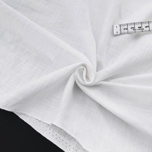 Déstock 0.88m tissu coton dobby souple blanc largeur 148cm 
