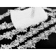 Destock 18.6m dentelle guipure fine satiné blanche largeur 4.5cm