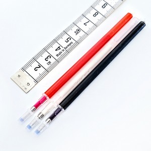 Destock 3 marqueurs de tissu effaçable à la chaleur en 3 couleurs rouge noir blanc