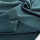 Destock 1.35m tissu jersey scuba cupro molletonné extra doux pétrole sablé largeur 170cm 