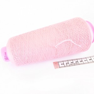 Destock 1 cône de fil mousse épais gunzetal rose clair 5000m surjeteuse