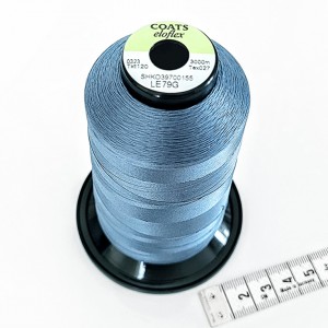 Destock cône de fil coats eloflex stretch 3000m bleu fumé machine à coudre surjeteuse 