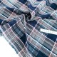 Déstock 1.8m tissu tartan coton tissé teint carreaux marine rose  doux largeur 150cm 