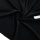 Destock 1.35m tissu jersey spandex cachemire extra doux fluide  noir largeur 180cm 