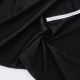 Destock 1.5m tissu jersey coton sorona simple face fin soyeux noir largeur 175cm