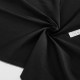 Déstock 2m tissu popeline coton extensible soyeux noir largeur 129cm