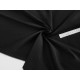 Déstock 2m tissu popeline coton extensible soyeux noir largeur 129cm