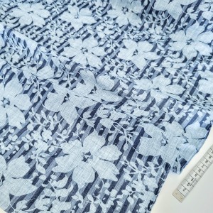 Déstock 3.15m tissu voile de polyester extra doux imprimé fleuri largeur 150cm 