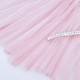 Déstock 2.7m tissu tulle fin souple fluide beau tombé rose pâle largeur 160cm