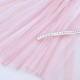 Déstock 1.2m tissu tulle fin souple fluide beau tombé rose pâle largeur 160cm