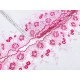 Destock 5.9m dentelle broderie tulle brodé rose haute couture largeur 20cm