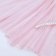 Déstock 2.7m tissu tulle fin souple fluide beau tombé rose pâle largeur 160cm