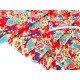 Destock 1.5m tissu japonais lin coton épais motif traditionnel fleuri doré largeur 148cm