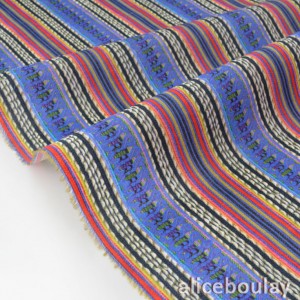 Destock tissu liberty tana lawn the braided brocade bleu x 1 mètre