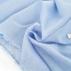 Déstock lot 1.45m tissu voile de coton léger doux tissé teint bleu clair  largeur 142cm 
