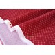 Tissu américain fine toile de coton doux souple géométrique rouge brique x 50cm