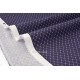 Tissu américain toile de coton doux souple géométrique bleu raisin x 50cm