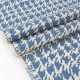 Tissu Japonais coton soyeux fluide pied de poule bleu x 50cm 