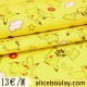 Tissu Japonais Pikachu jaune