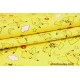 Tissu Japonais Pikachu jaune