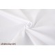 Tissu popeline de coton et polyester blanc