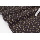 Tissu japonais coton doux traditionnel libellules sur fond chocolat x50cm 
