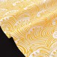 Tissu japonais coton soyeux fluide motif traditionnel vague x 50cm 
