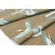 Tissu japonais traditionnel rayonne fluide oiseau grue x 50cm 