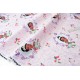 Tissu américain motif princesse fond rose pâle x 50cm 