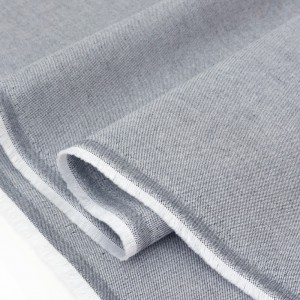 Tissu oxford de coton tissé teint gris x 50cm 